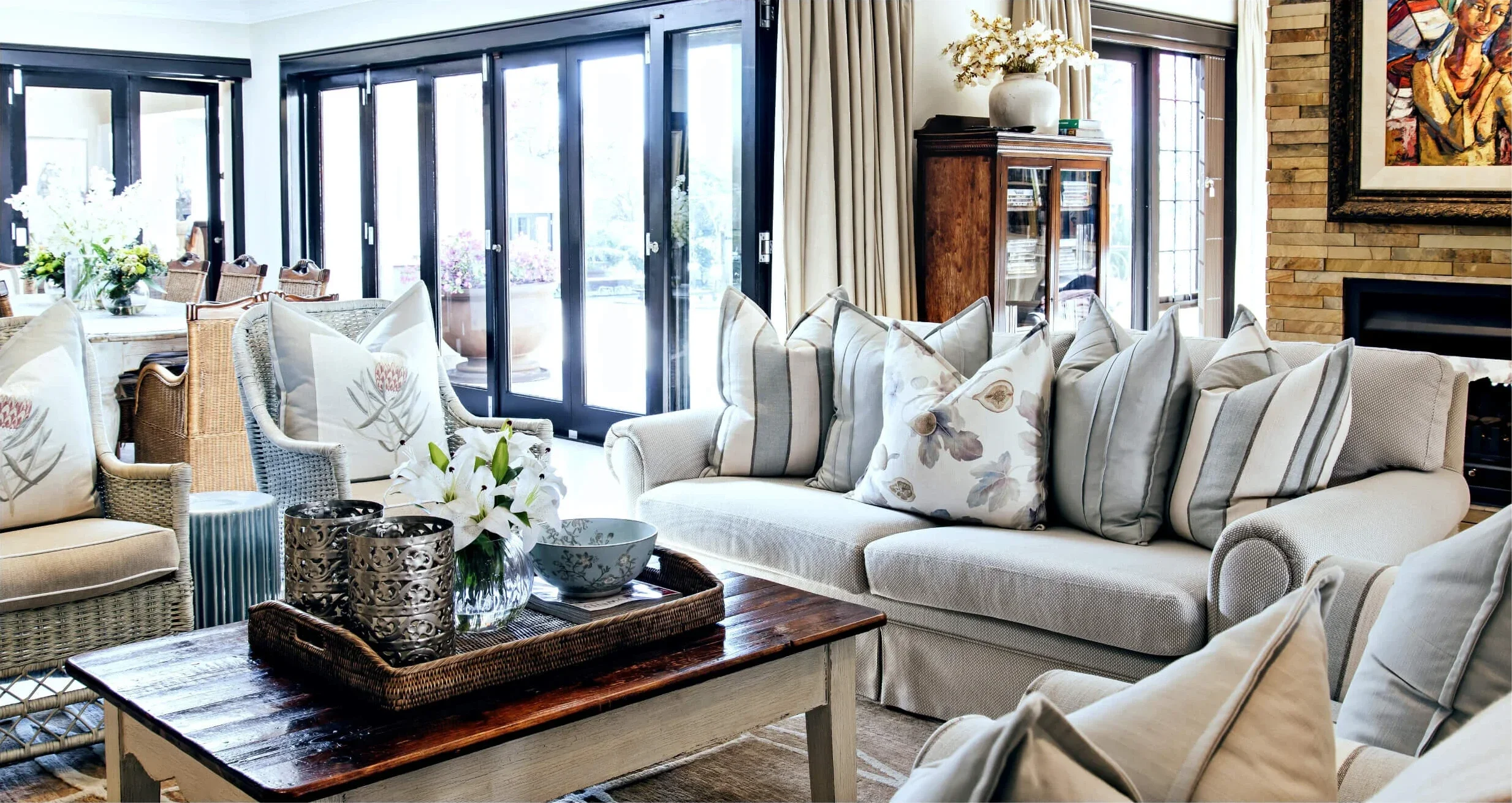 Garden living room in Johannesburg, second view